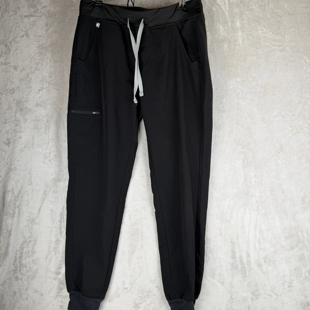 FIGS‎ Technical Collection Black Jogger Scrub Pants Womens Small Drawstring